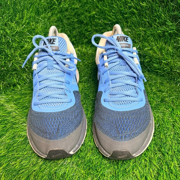 Nike Air Pegasus Blue and Gray Athletic Shoes - Picture 2 of 8